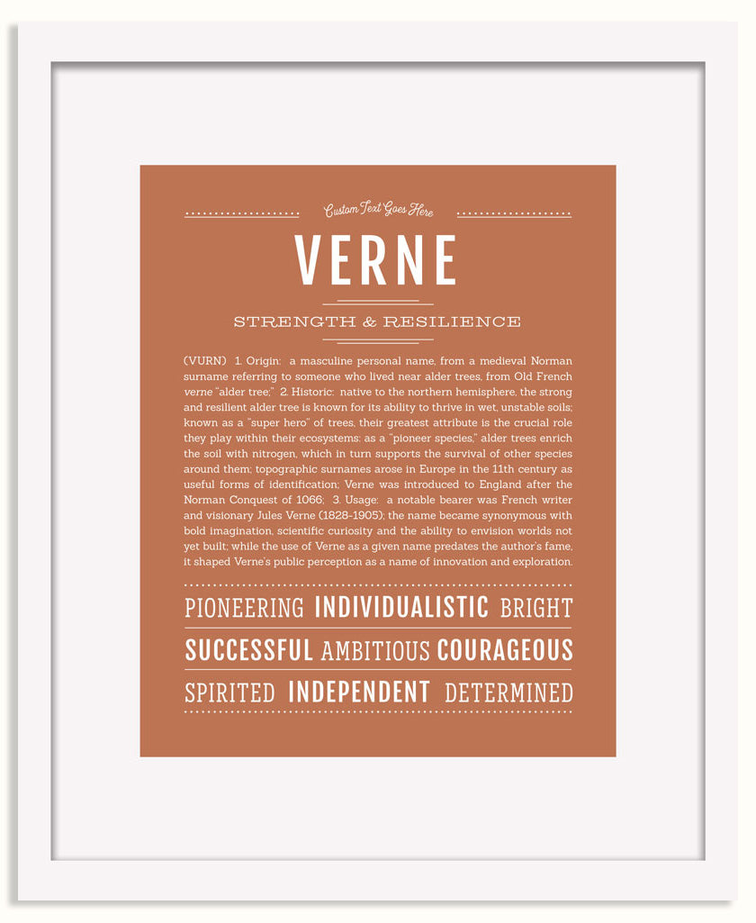 Frame Options | Terra Cotta | White Frame, Matted