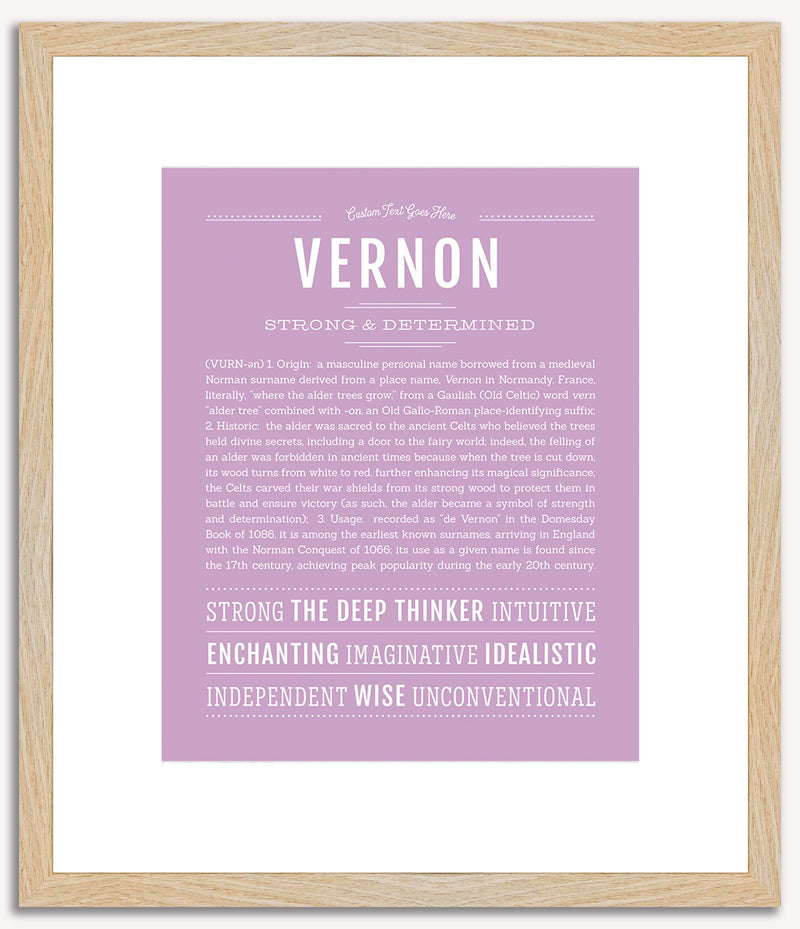 Vernon | Name Art Print