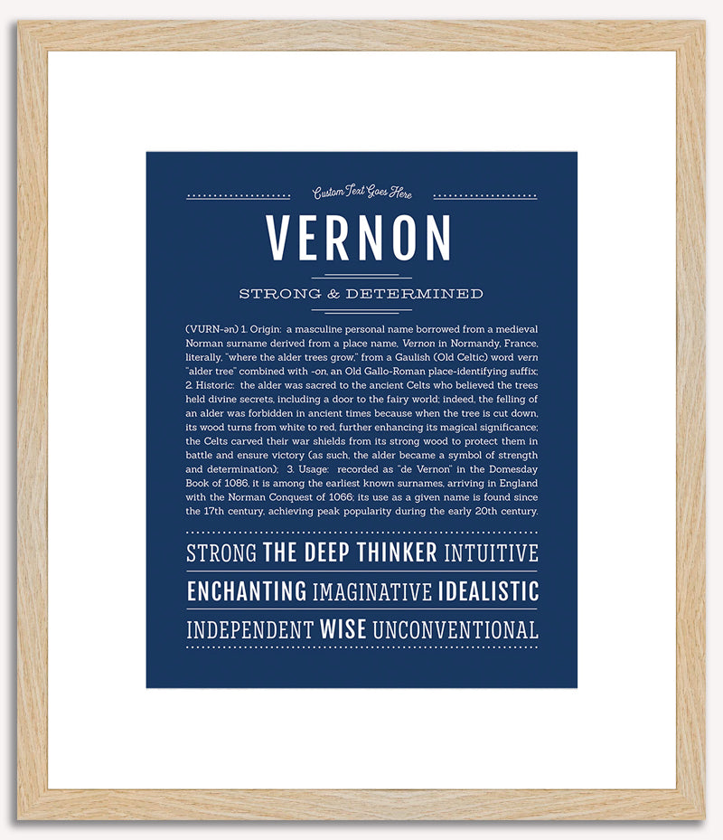 Vernon | Name Art Print