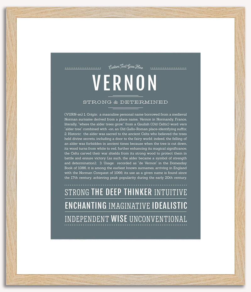 Vernon | Name Art Print