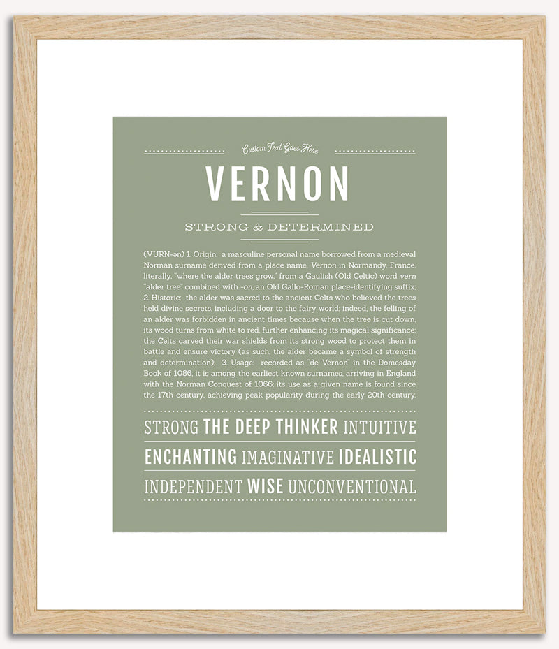 Vernon | Name Art Print