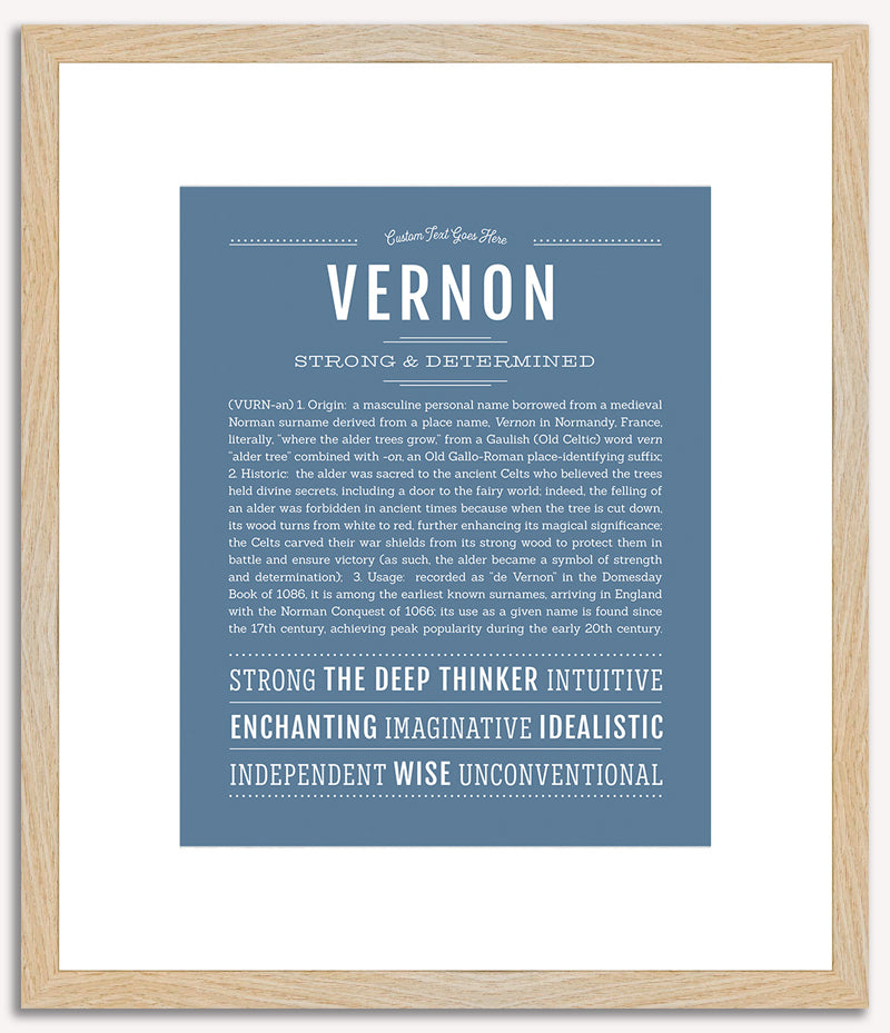 Vernon | Name Art Print