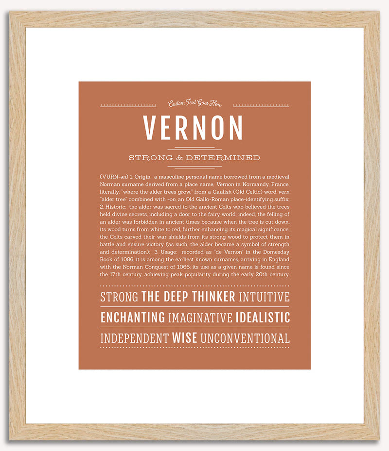 Vernon | Name Art Print