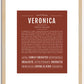 Veronica | Name Art Print