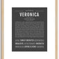 Veronica | Name Art Print