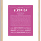 Veronica | Name Art Print