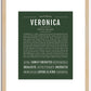 Veronica | Name Art Print