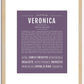 Veronica | Name Art Print