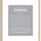 Veronica | Name Art Print