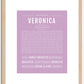 Veronica | Name Art Print