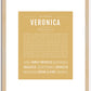 Veronica | Name Art Print