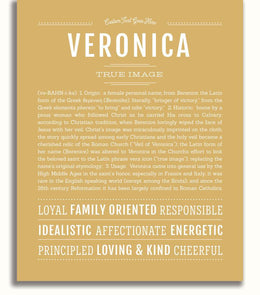 Veronica | Name Art Print – Name Stories