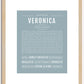 Veronica | Name Art Print