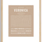 Veronica | Name Art Print