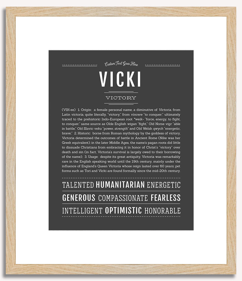 Vicki | Name Art Print