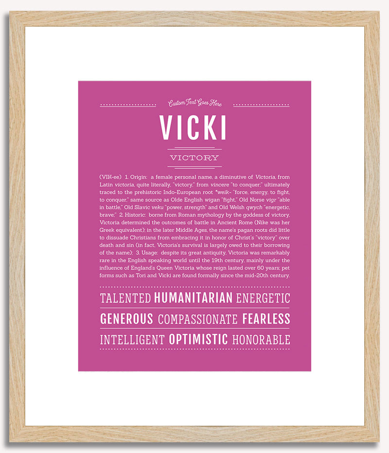 Vicki | Name Art Print