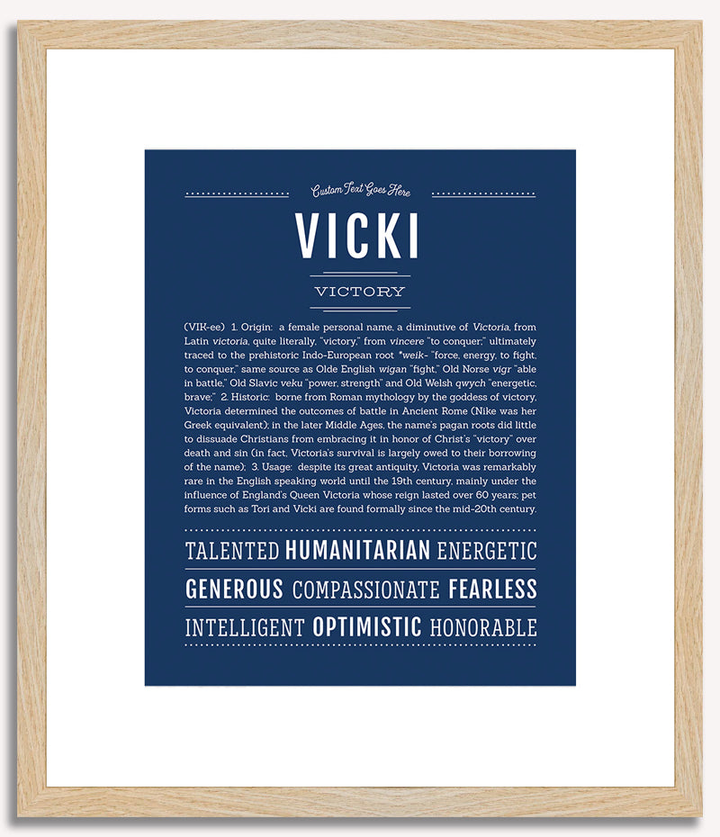 Vicki | Name Art Print