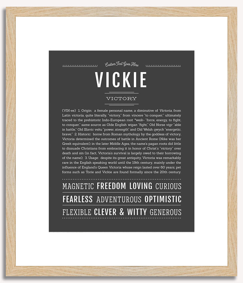 Vickie | Name Art Print