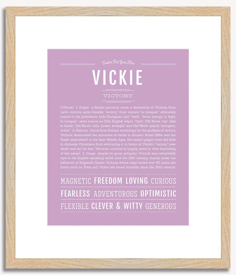 Vickie | Name Art Print