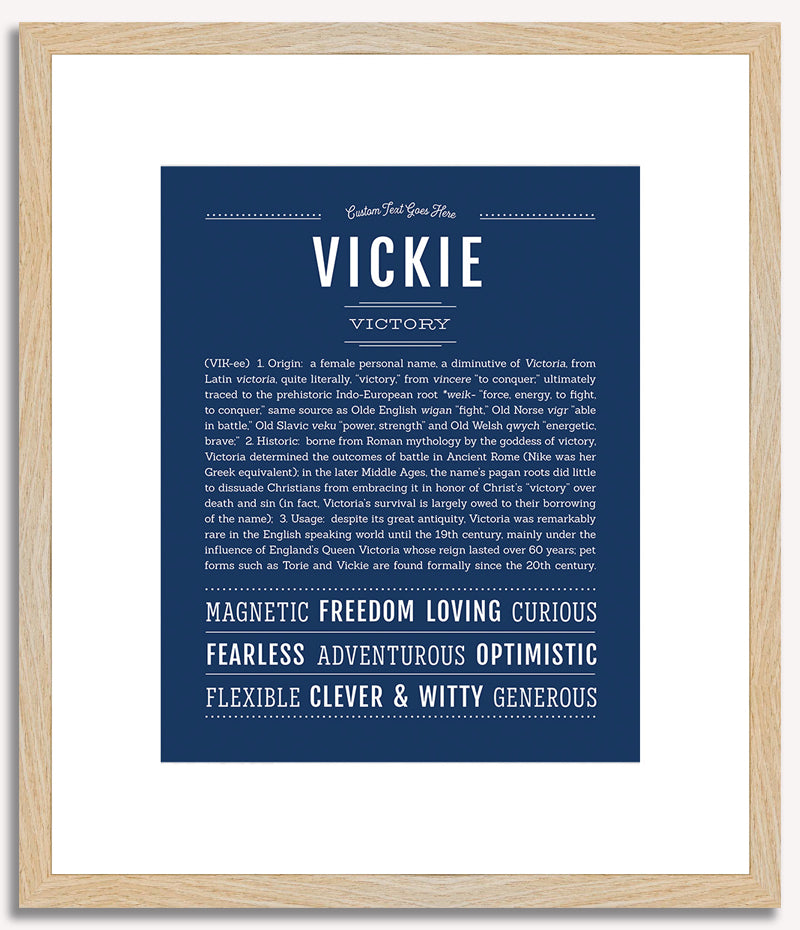 Vickie | Name Art Print