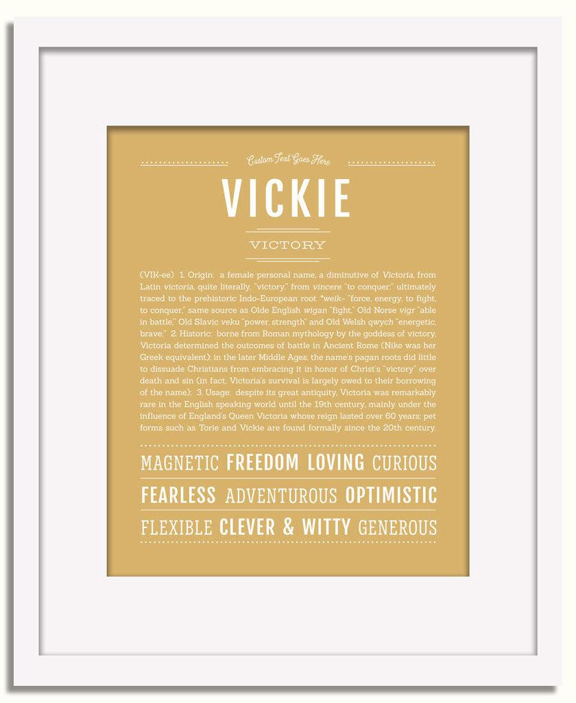 Frame Options | Matte Gold | White Frame, Matted