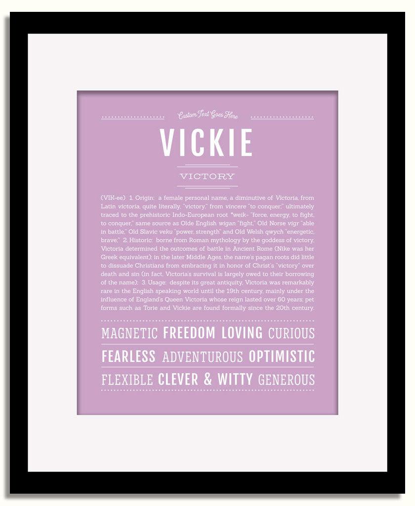 Frame Options | Lilac | Black Frame, Matted