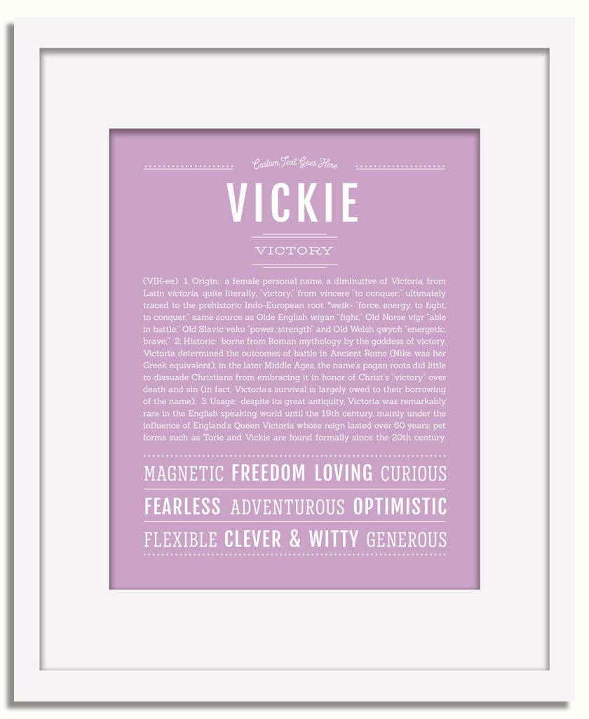 Frame Options | Lilac | White Frame, Matted