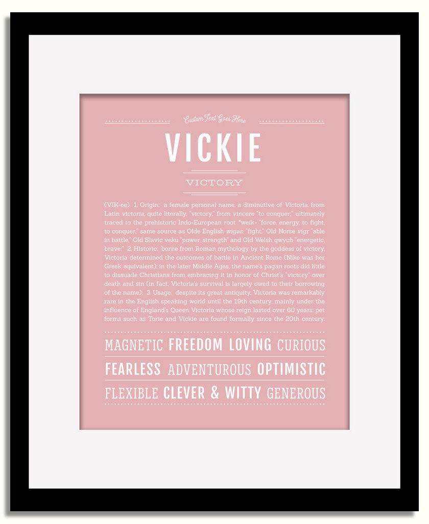 Frame Options | Dusty Rose | Black Frame, Matted