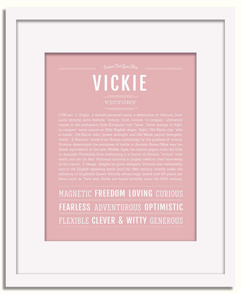 Frame Options | Dusty Rose | White Frame, Matted