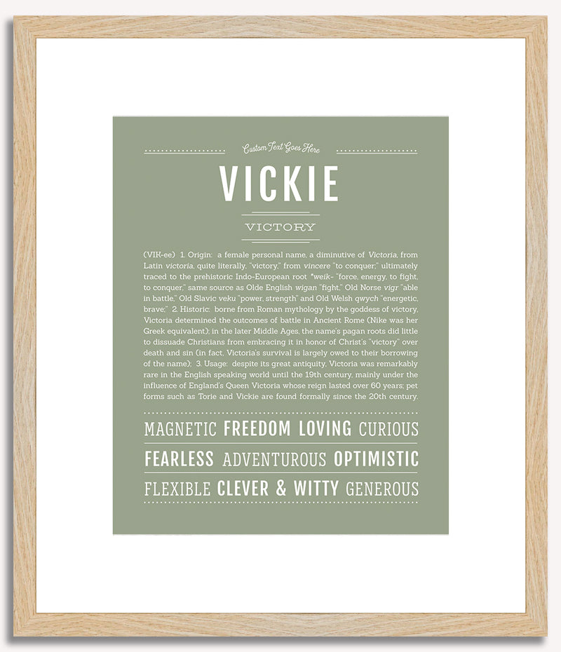 Vickie | Name Art Print