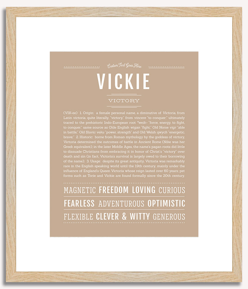 Vickie | Name Art Print