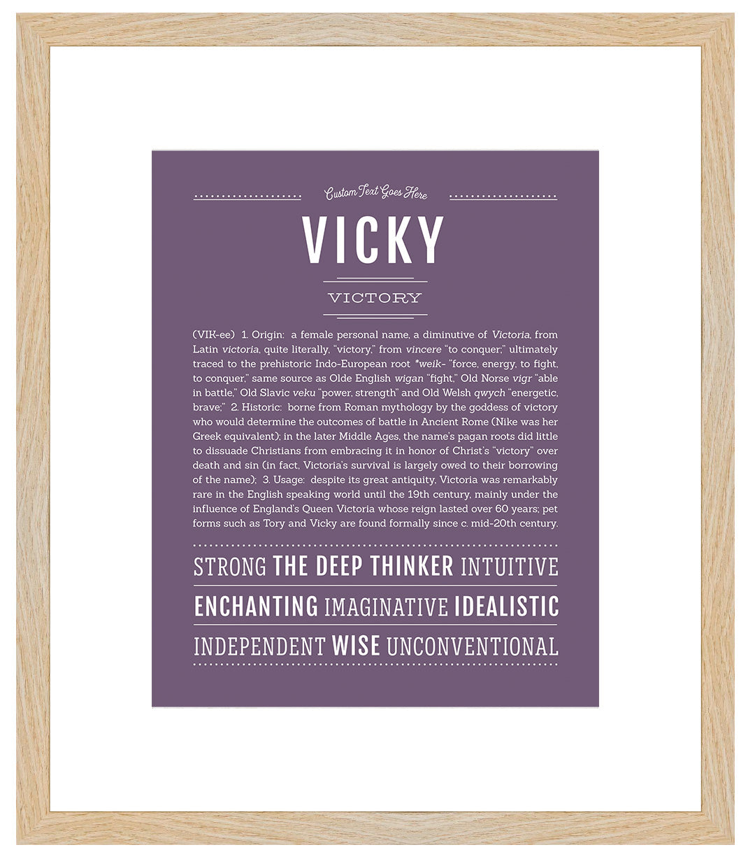 Vicky | Name Art Print