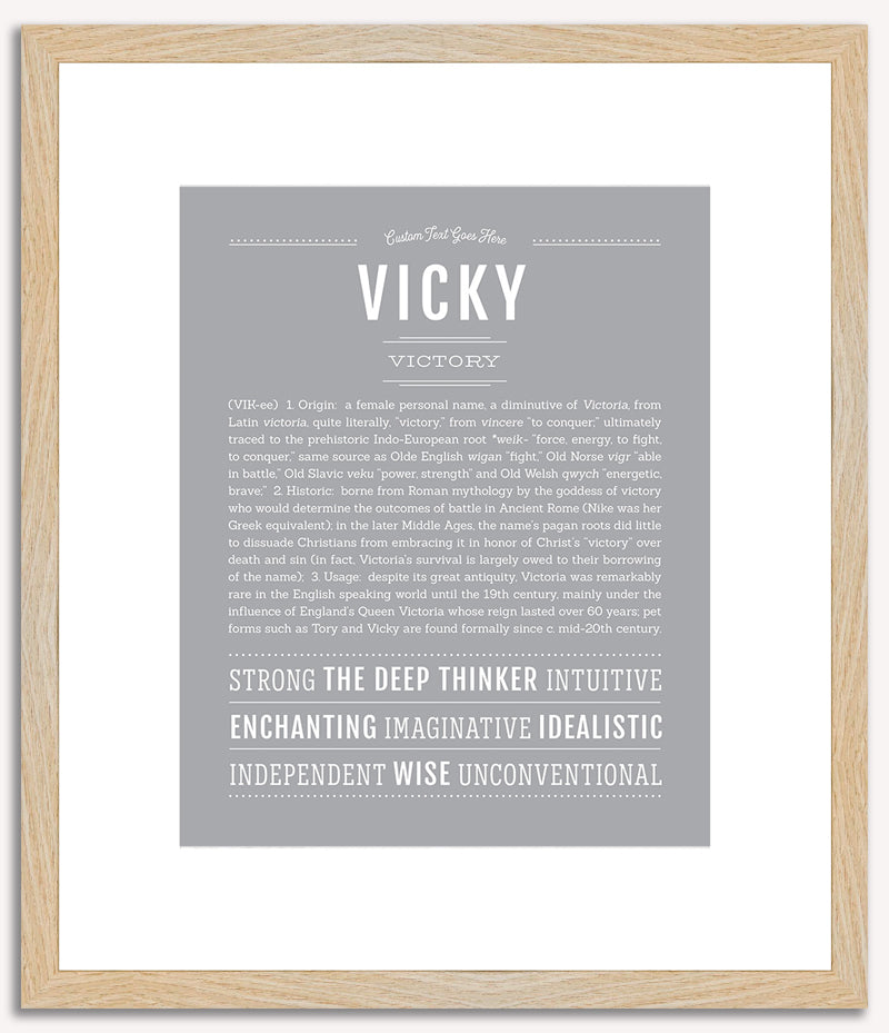 Vicky | Name Art Print