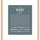 Vicky | Name Art Print