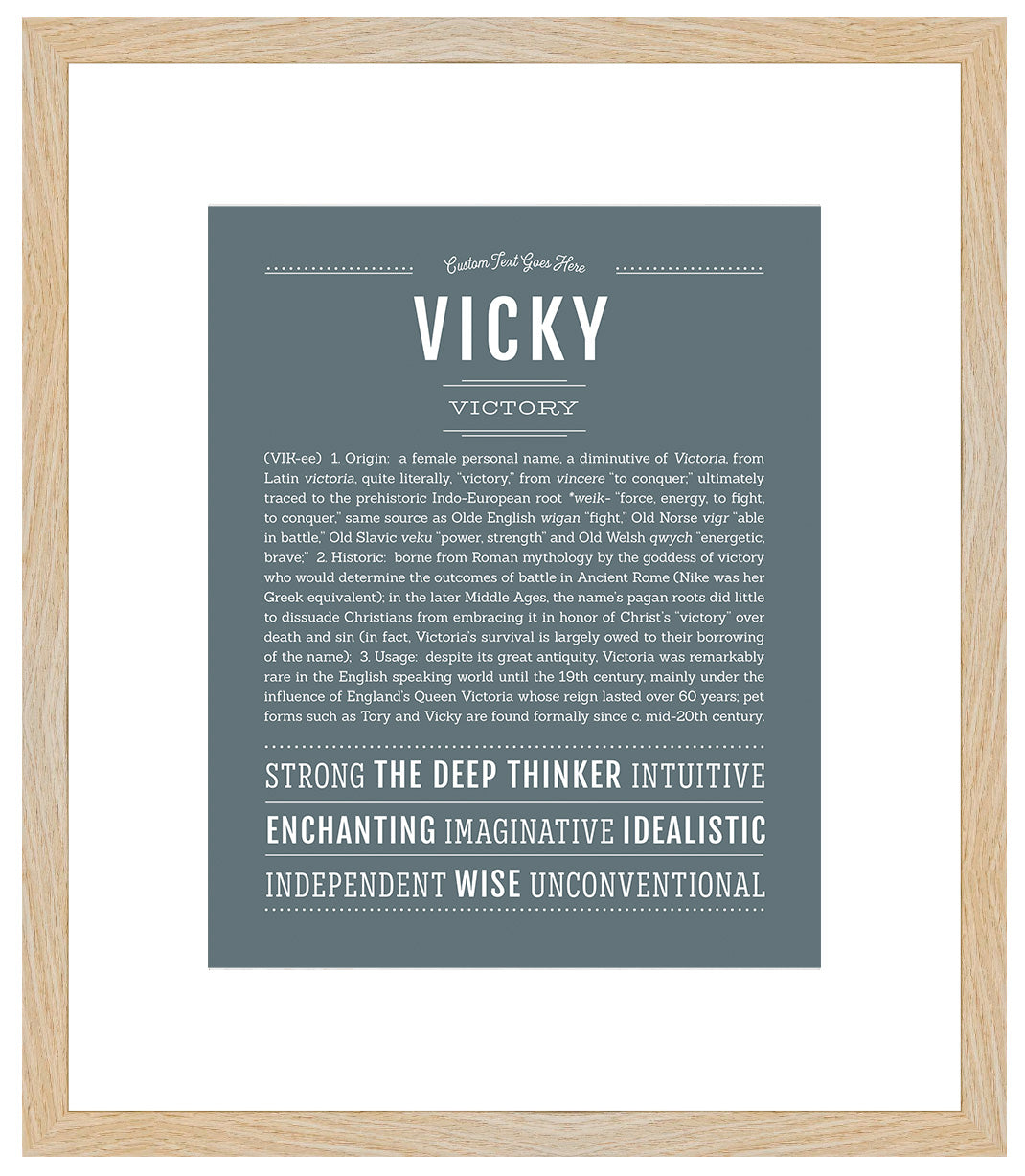 Vicky | Name Art Print