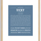 Vicky | Name Art Print