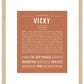 Vicky | Name Art Print