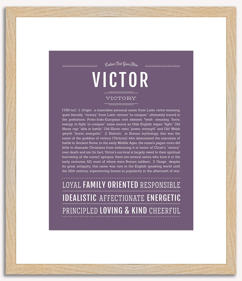 Victor | Name Art Print