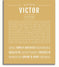 Victor | Name Art Print – Name Stories