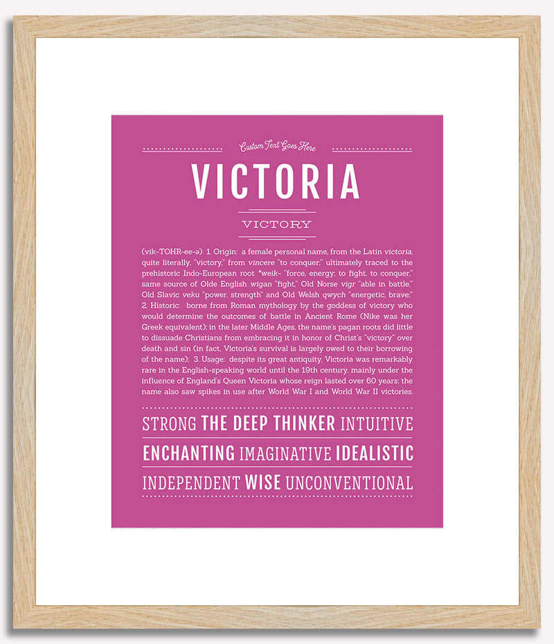 Victoria | Name Art Print