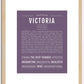 Victoria | Name Art Print