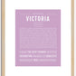 Victoria | Name Art Print