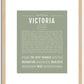 Victoria | Name Art Print