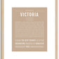 Victoria | Name Art Print