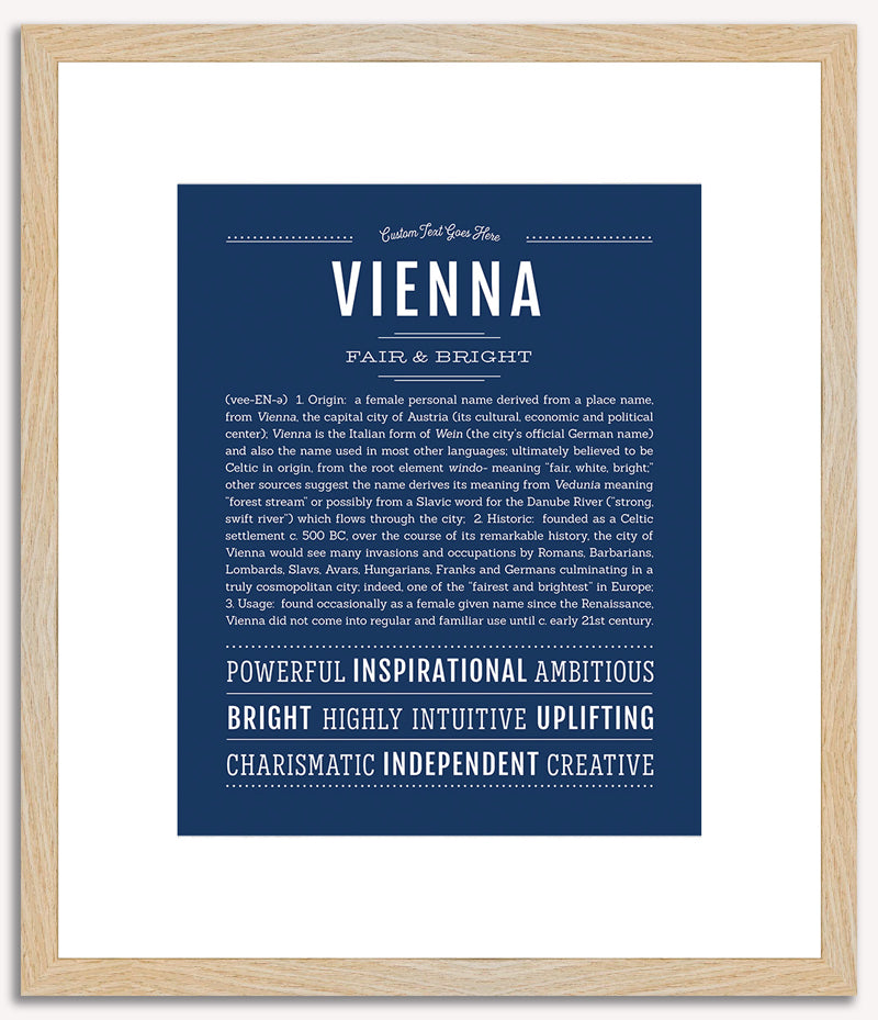 Vienna | Name Art Print