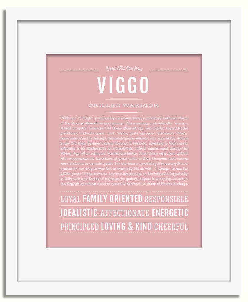 Frame Options | Dusty Rose | White Frame, Matted