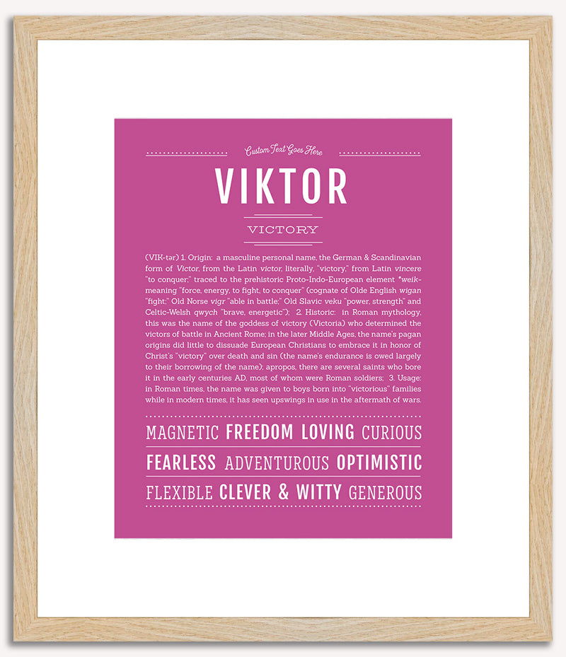 Viktor | Name Art Print