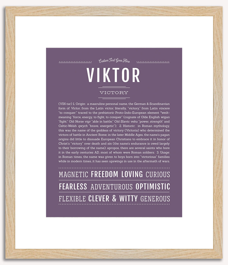 Viktor | Name Art Print