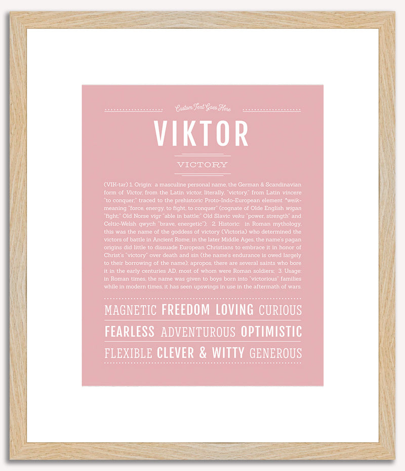 Viktor | Name Art Print