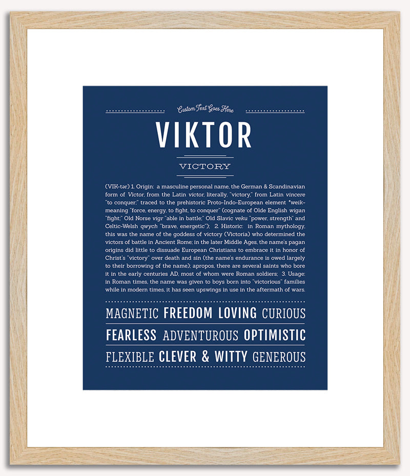 Viktor | Name Art Print